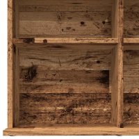 vidaXL CD-Regal Altholz-Optik 100x23x89,5 cm Holzwerkstoff