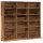 vidaXL CD-Regal Altholz-Optik 100x23x89,5 cm Holzwerkstoff