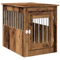 vidaXL Hundekäfig im Möbelstil Altholz-Optik...