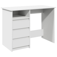 vidaXL Schreibtisch Weiß 102x50x75 cm Holzwerkstoff
