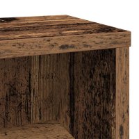 vidaXL CD-Regal Altholz-Optik 21x20x88 cm Holzwerkstoff