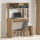 vidaXL Schreibtisch mit Regal Artisan-Eiche 100x45x140cm Holzwerkstoff