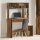 vidaXL Schreibtisch mit Regal Altholz-Optik 100x45x140cm Holzwerkstoff