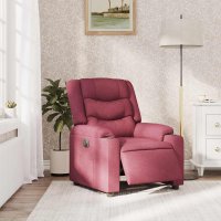 vidaXL Relaxsessel Elektrisch Weinrot Stoff