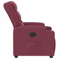 vidaXL Relaxsessel Elektrisch Weinrot Stoff