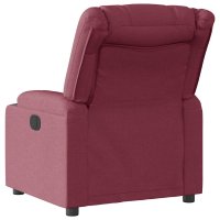 vidaXL Relaxsessel Elektrisch Weinrot Stoff