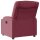 vidaXL Relaxsessel Elektrisch Weinrot Stoff