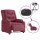 vidaXL Relaxsessel Elektrisch Weinrot Stoff