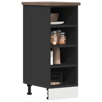vidaXL Unterschrank Schwarz 30x44,5x81,5 cm Holzwerkstoff