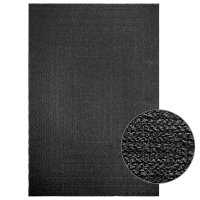 vidaXL Teppich ZIZUR Anthrazit 200x290cm Jute-Optik...