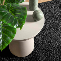 vidaXL Teppich ZIZUR Anthrazit 240x340cm Jute-Optik...
