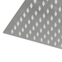 vidaXL Regenbrause Edelstahl 304 30x20 cm Rechteckig
