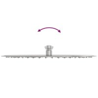 vidaXL Regenbrause Edelstahl 304 40 cm Rund