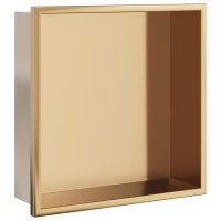 vidaXL Duschnische Golden Gebürstet 32x32x9 cm...
