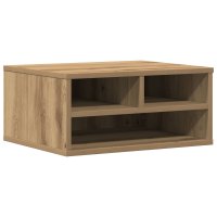 vidaXL Druckerständer Rauch Eiche 49x40x22,5 cm...