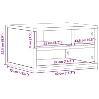 vidaXL Druckerständer Artisan Eiche 40x32x22,5 cm Holzwerkstoff