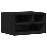 vidaXL Druckerständer Schwarz Eiche 40x32x22,5 cm...