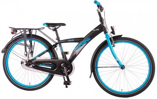 Volare Thombike 24 Zoll 37 cm Jungen R&uuml;cktrittbremse Schwarz/Blau