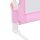 vidaXL Kleinkind-Bettschutzgitter Rosa 180x42 cm Polyester