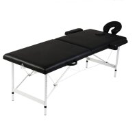 vidaXL Massageliege Klappbar 2-Zonen mit Aluminiumgestell...