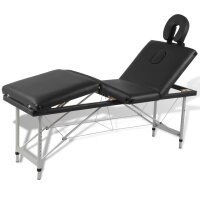 vidaXL Massageliege Klappbar 4-Zonen mit Aluminiumgestell...