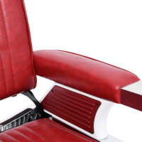 vidaXL Friseurstuhl Rot 68x69x116 cm Kunstleder