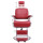 vidaXL Friseurstuhl Rot 68x69x116 cm Kunstleder