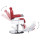 vidaXL Friseurstuhl Rot 68x69x116 cm Kunstleder