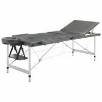 vidaXL Massagetisch mit 3 Zonen Aluminiumrahmen Anthrazit...