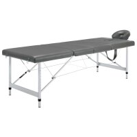 vidaXL Massagetisch mit 4 Zonen Aluminiumrahmen Anthrazit...