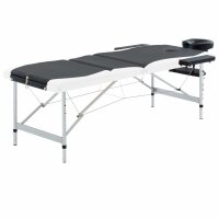 vidaXL Massageliege Klappbar 3-Zonen Aluminiumgestell...