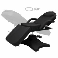 vidaXL Massagetisch Schwarz 180x62x(86,5-118) cm
