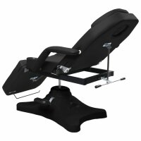 vidaXL Massagetisch Schwarz 180x62x(86,5-118) cm