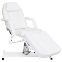 vidaXL Massagetisch Weiß 180x62x(87-112) cm