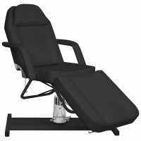 vidaXL Massagetisch Schwarz 180x62x(87-112) cm