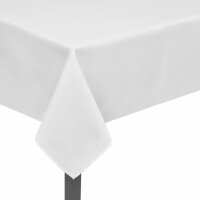 5 Tischdecken Wei&szlig; 100 x 100 cm