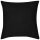 4 schwarze Kissenbezüge Baumwolle 80 x 80 cm