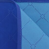 vidaXL Picknickdecke Blau und Hellblau 150x200 cm