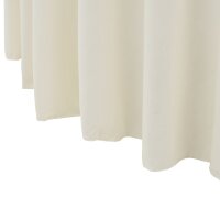 vidaXL 2 St&uuml;ck Stretch-Tischdecken mit Rand Cremefarben 180 x 74 cm