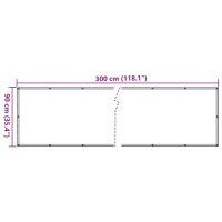 vidaXL Balkon-Sichtschutz Anthrazit 90x300 cm Oxford-Gewebe