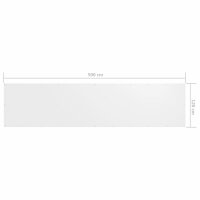 vidaXL Balkon-Sichtschutz Wei&szlig; 120x500 cm Oxford-Gewebe