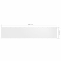 vidaXL Balkon-Sichtschutz Wei&szlig; 120x600 cm Oxford-Gewebe