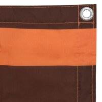 vidaXL Balkon-Sichtschutz Orange und Braun 120x500 cm Oxford-Gewebe