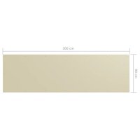 vidaXL Balkon-Sichtschutz Creme 90x300 cm Oxford-Gewebe