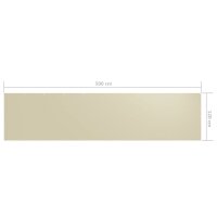 vidaXL Balkon-Sichtschutz Creme 120x500 cm Oxford-Gewebe