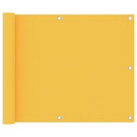 vidaXL Balkon-Sichtschutz Gelb 75x500 cm Oxford-Gewebe