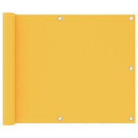 vidaXL Balkon-Sichtschutz Gelb 75x600 cm Oxford-Gewebe