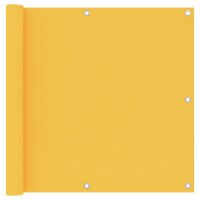 vidaXL Balkon-Sichtschutz Gelb 90x300 cm Oxford-Gewebe