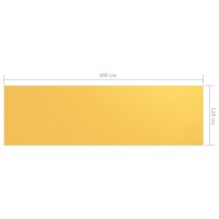 vidaXL Balkon-Sichtschutz Gelb 120x400 cm Oxford-Gewebe