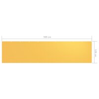 vidaXL Balkon-Sichtschutz Gelb 120x500 cm Oxford-Gewebe